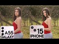 Samsung Galaxy A55 VS iPhone 15 Camera Test Comparison