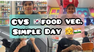 CVS 🇰🇷 food VEG. Simple day (🌞 to🌚) ft. 👯‍♀️