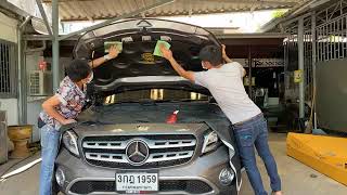 กันความร้อนใต้ฝากระโปรงรถ Benz GLA W156