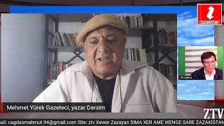 ZAZA TARİH TEZİ  4.BÖLÜM    Gazeteci yazar Mehmet Yürek bu akşam saat 21.00 de Zazakistan tv de !