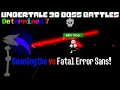 Defeating Fatal Error with BoneScythe! Undertale 3D Boss Battles | Roblox