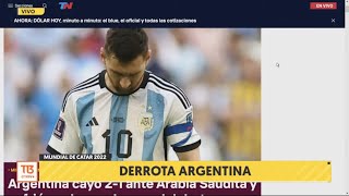 Sorpresa mundial: Argentina cae derrotada ante Arabia Saudí