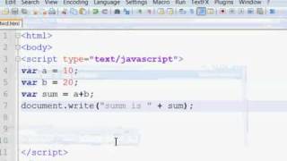javascript tutorial part3..variables