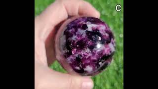 Gem Lepidolite Spheres