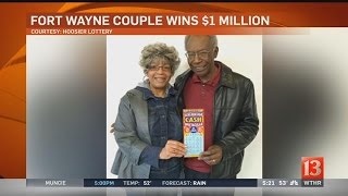 Fort Wayne couple wins $1M on Hoosier Lottery scratch-off