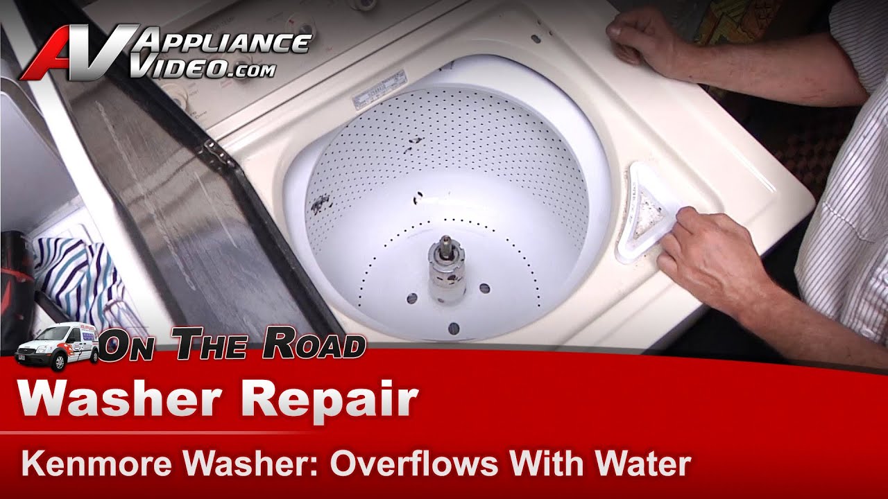 Kenmore Washer Repair - Overflowing With Water - Block - YouTube