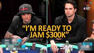 Expert Gambler Mikki vs Keating in BACK TO BACK $250,000 Hands @HustlerCasinoLive