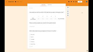 Creating an online survey with Google Forms