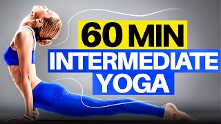 60 Min Intermediate Yoga Flow | Full Body Intermediate Yoga Practice