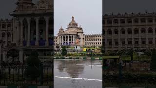 Rain-kissed Majesty: The Enchanting Beauty of Vidhana Soudha Unveiled #shorts #youtubeshorts