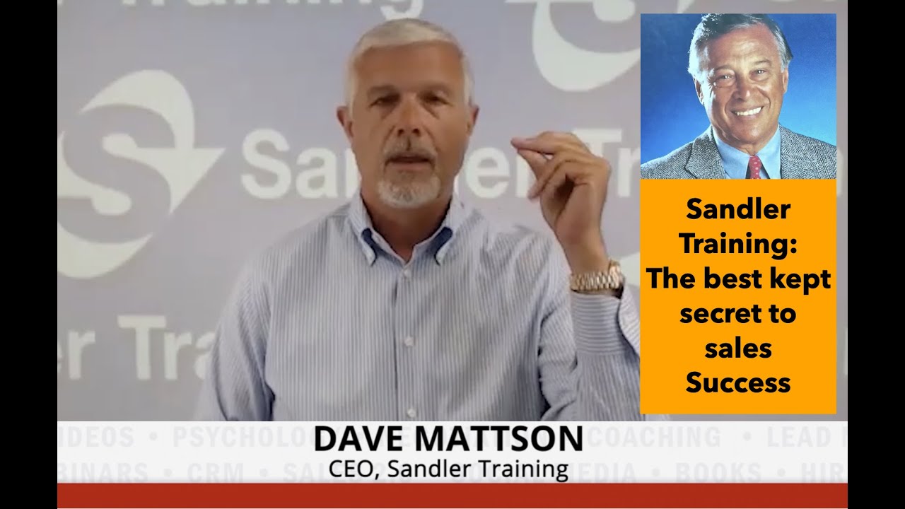 Sandler Training - The Best Kept Secret To Sales Success - YouTube