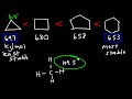 stability of cycloalkanes angle strain