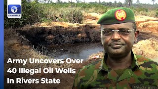 Army Uncovers Over 40 Manually Dug Oil Wells In Rivers State