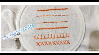 6 Basic Stitches || Hand Embroidery For Beginners
