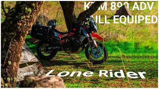 🏍Nature ASMR | Solo Camping con KTM 890 ADV R Lone Rider 🌲