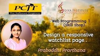 Task 24 || Design a responsive watchlist page || Skill Shop