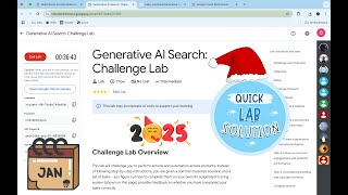 Generative AI Search: Challenge Lab | #qwiklabs | #arcade  | [With Explanation🗣️]