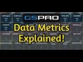 GSPRO Data Metrics Explained!!!! #gspro #golfsimulation #garminr10 #golf