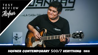 BAJO CONTEMPORARY HCT HOFNER VERYTHIN 500/7 / Test y Review por Alvaro Sovero/Un bajo que me encantó