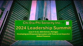 Chi Eta Phi Sorority Incorporated Leadership Summit: 2024, in Detroit, narrated by Jamerson Holloway