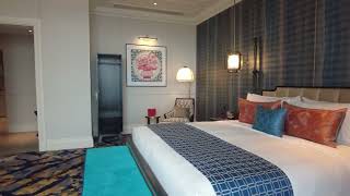 徒步澳門上葡京酒店 City walk in Macao - Grand Lisboa Palace Macau 尊尚套房 Deluxe Suite 13樓 房間參觀 hotel room tour