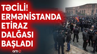 SON DƏQİQƏ! Ermənistanda HÖKÜMƏT EVİ mühasirəyə alındı: Etirazlar böyük xaosa çevrilir - CANLI