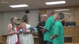 Heart donor's father meets son's recipient at wedding in Willis