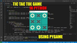 ASMR Programming - Coding a Tic Tac Toe Game in Python | Game Development | Python Game Development