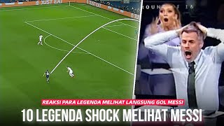 Semua Tak Percaya Apa yang Messi Lakukan !! 10 Reaksi Shock Legenda Dunia Melihat Langsung GOl Messi