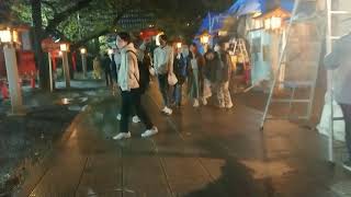 新宿花園神社  酉の市2021 消灯後の一の酉前夜祭   Shinjuku Walk 11.8