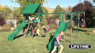 Lifetime Double Slide Deluxe Playset (Earthtone)