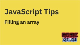 JavaScript tips — Initialize an array with a given value using Array.fill