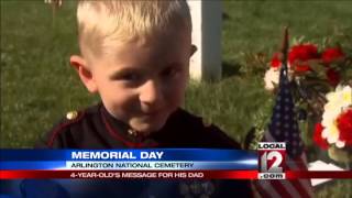 4-year-old son of fallen Marine has message for dad