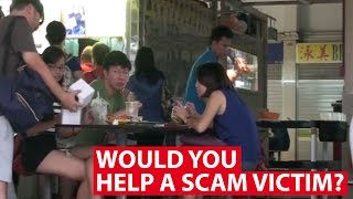 Would You Help A Scam Victim? | Talking Point | CNA Insider
