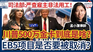 川普的500万“金卡”到底是什么卡？EB5项目是否将被取消？司法部官宣：严查雇主非法用工！移民不做这事将面临刑事处罚！Meta被控偏爱H1B歧视美国人！大厂PERM再遇寒冬？ 美驻华使领馆裁员10%！