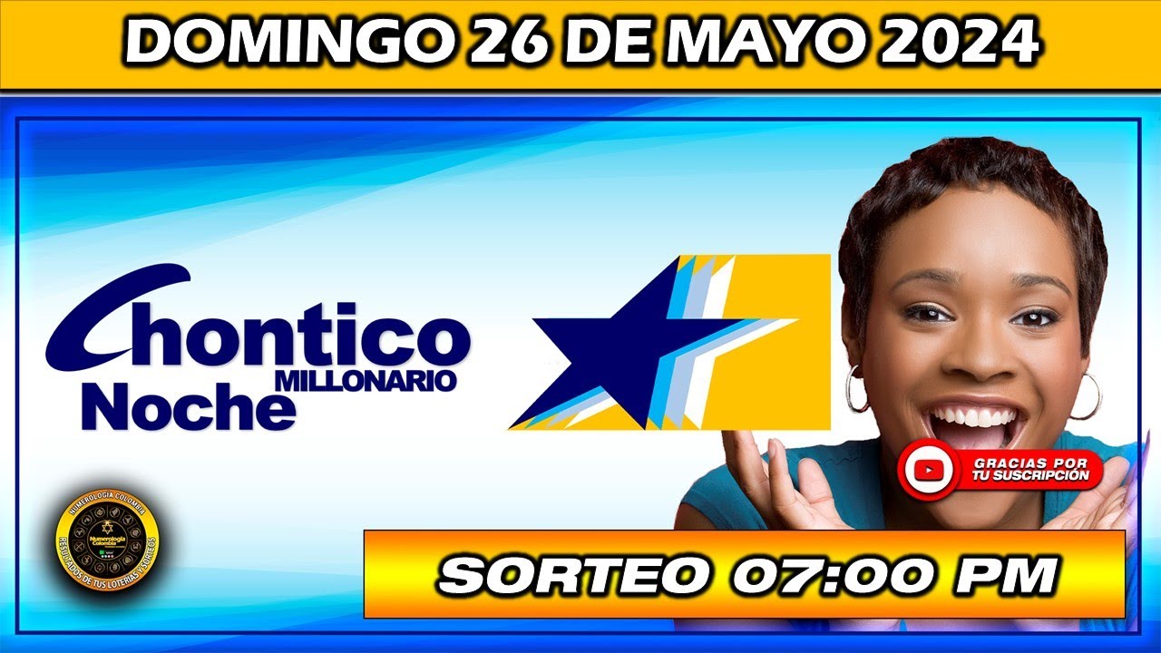 Resultado De EL CHONTICO NOCHE Del DOMINGO 26 De Mayo Del 2024 #chance ...