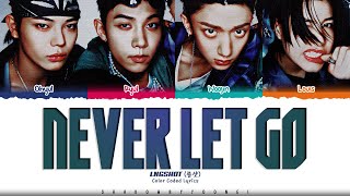 LNGSHOT 'Never Let Go' Lyrics (롱샷 Never Let Go 가사) [Color Coded Han_Rom_Eng] | ShadowByYoongi
