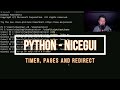 Python - NiceGUI - Timer, Pages and redirect