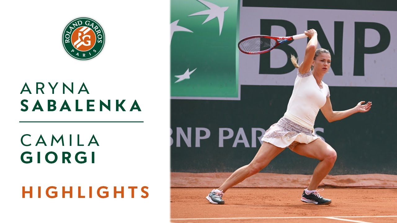 Aryna Sabalenka Vs Camila Giorgi - Round 3 Highlights I Roland-Garros ...