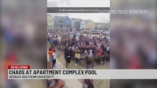 Incident at GSU apartment’s pool leads to mass panic