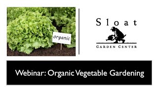 Webinar: Organic Vegetable Gardening