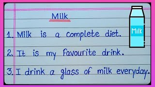 10 Lines On Milk/Essay On Milk/10 Lines Essay On Milk In English/Essay On World Milk Day/Milk Essay
