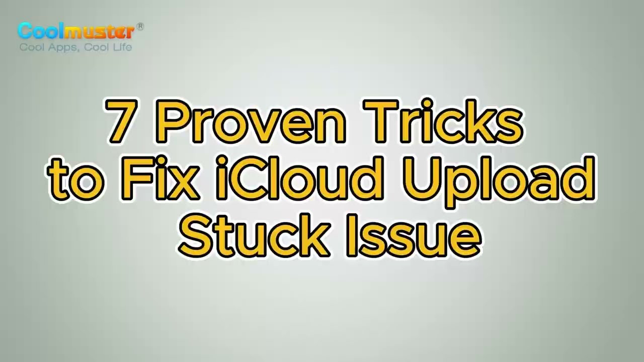 How To Fix ICloud Upload Stuck Issue [7 Common Solutions] - YouTube