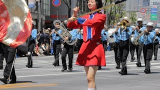 20170505銀座柳まつりゴールデンパレード2017青稜中学校・高等学校吹奏楽部【ＨＤ・原画４Ｋ】