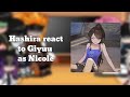 Hashira react to Giyuu as Nicole || Demon slayer // Class of 09 gacha club || Sanegiyuu