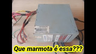 Eletrocorrosão com fonte PC.