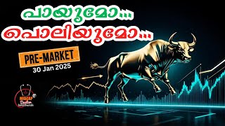 Post Market \u0026 Pre Market Report of Nifty 30 Jan 2025 #midcapdoctor #sunilcherian