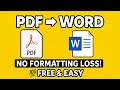 Convert PDF to Word Online for Free (Keep Formatting – 2026)