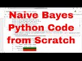 Drug effects detection with Naive Bayes classifier Python Code from Scratch  #python #naivebayes