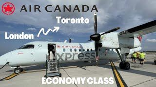 LONDON to TORONTO is a 20 MINUTE FLIGHT on Air Canada DASH 8-300!